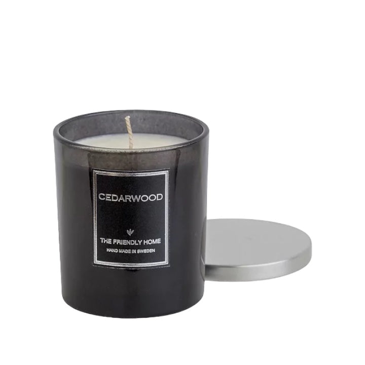 Cedarwood, doftljus, Smoke Grey, 300 ml