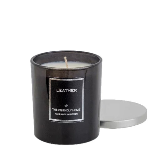 Leather, doftljus, Smoke Grey, 300 ml