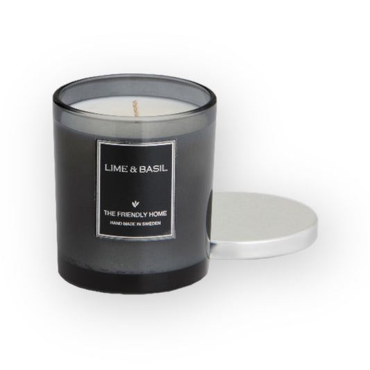 Lime & Basil, doftljus, Smoke Grey
